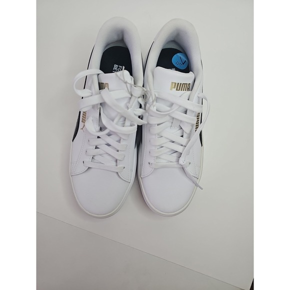Puma Smash Platform v3  Women's Sneakers White Leather Black StripeSize 7.5 NWOT - Picture 5 of 8